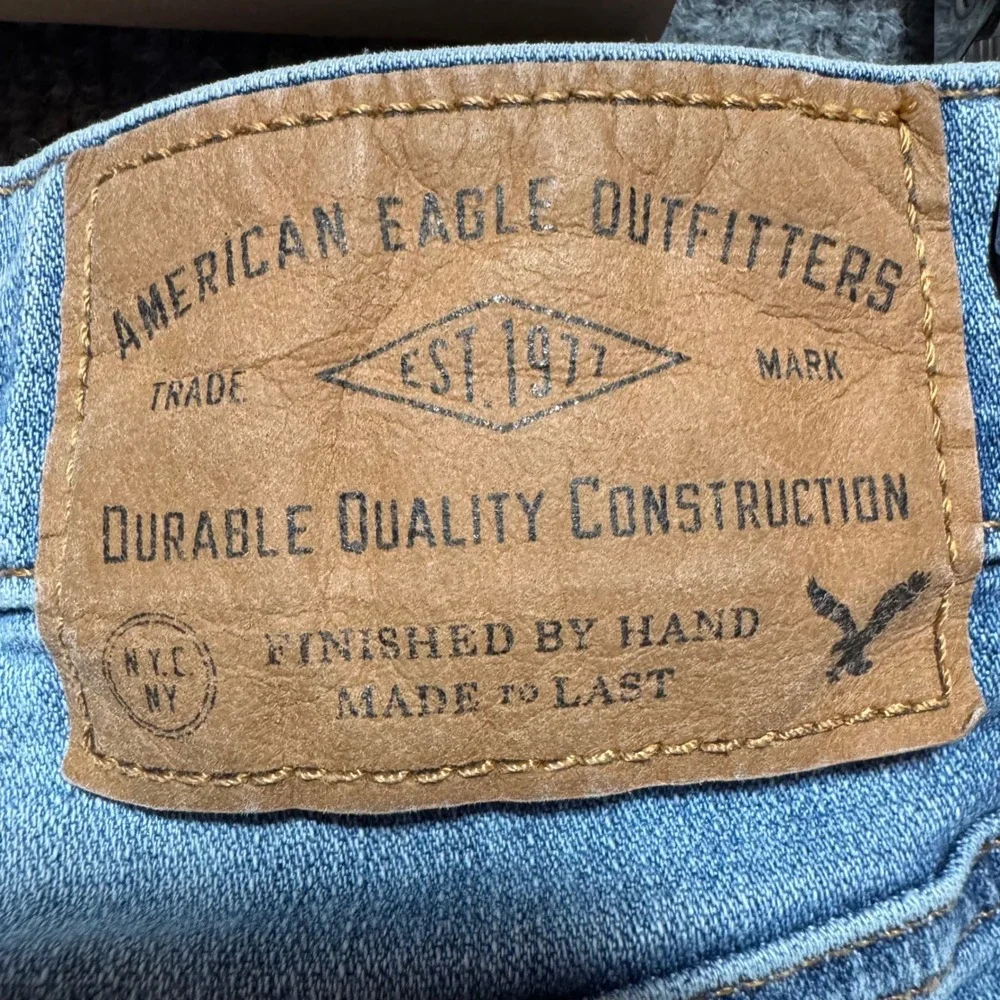 American Eagle Jeans 29x30 Slim Fit Mens‎ 360 Extreme Flex Light Wash Blue Denim
